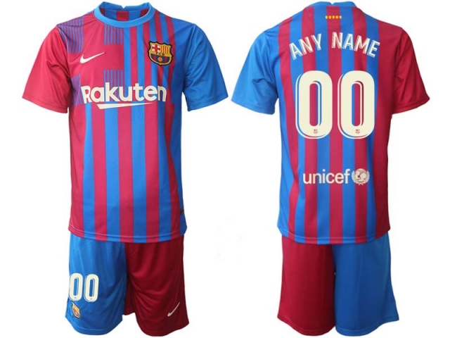 Club Barcelona Custom #00 Home 2021/22 Soccer Jersey - Click Image to Close